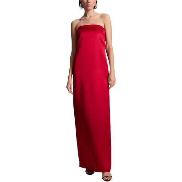 A.L.C. Womens  Ani Gown, Red - Picture 1 of 5